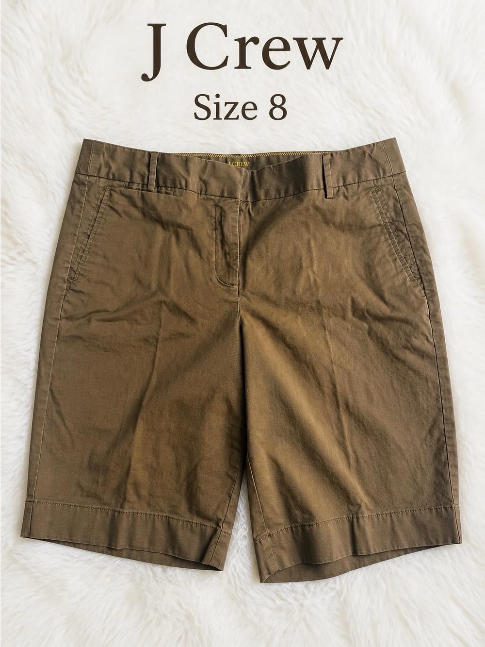 J.Crew Women’s Brown Shorts – Classic Everyday Style in Size 8, Great Condition